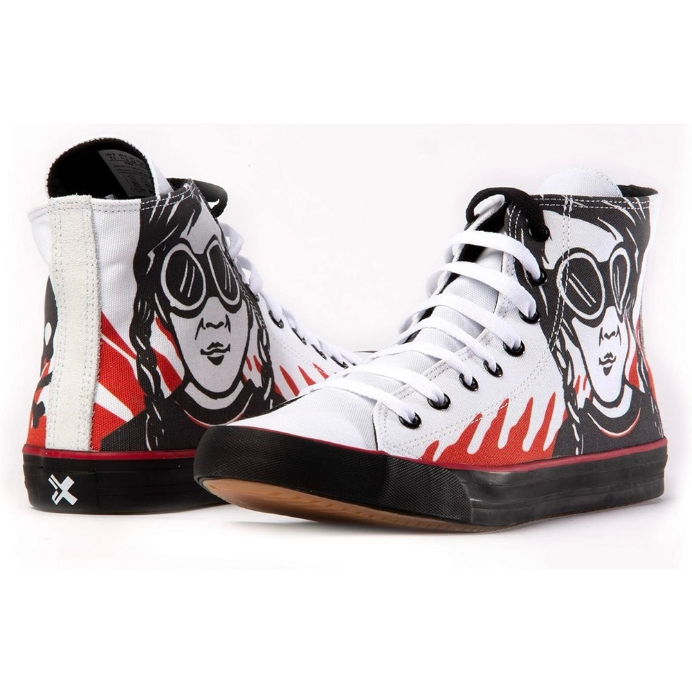 BLANX- Fire HT Sneakers Limited Edition, Tennis, Black, Red and White M10-W11.5